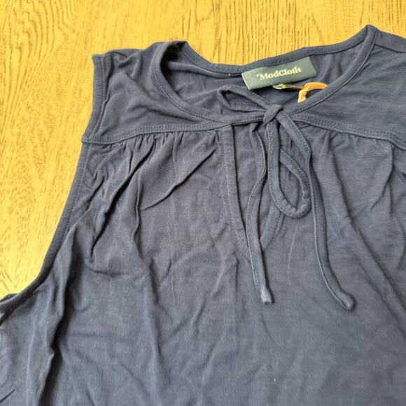 ModCloth Navy‎ Blue Familiar Feeling Sleeveless Top XXS NWT - Picture 9 of 10